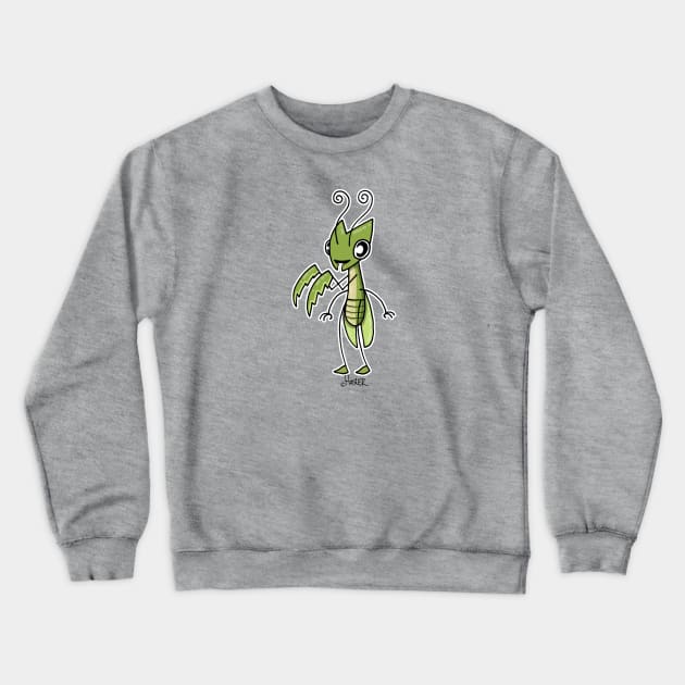 Mantis Cutie Crewneck Sweatshirt by Jay Hosler Tees